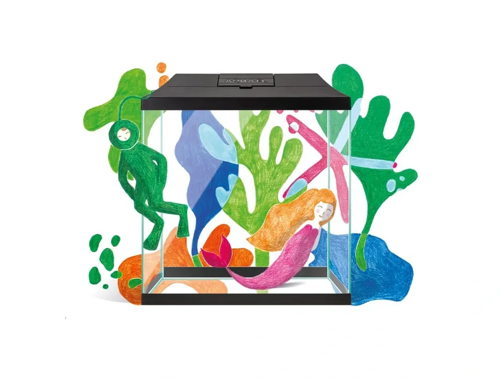 Dokud Zásoby Vydrží AQUAEL Akvárium set LEDDY MINI CREATIVE SET 30
