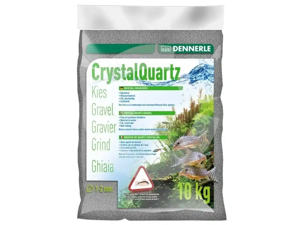 DENNERLE Písek Kristall-Quarzkies 10 kg, 1-2 mm, světle šedá Levný