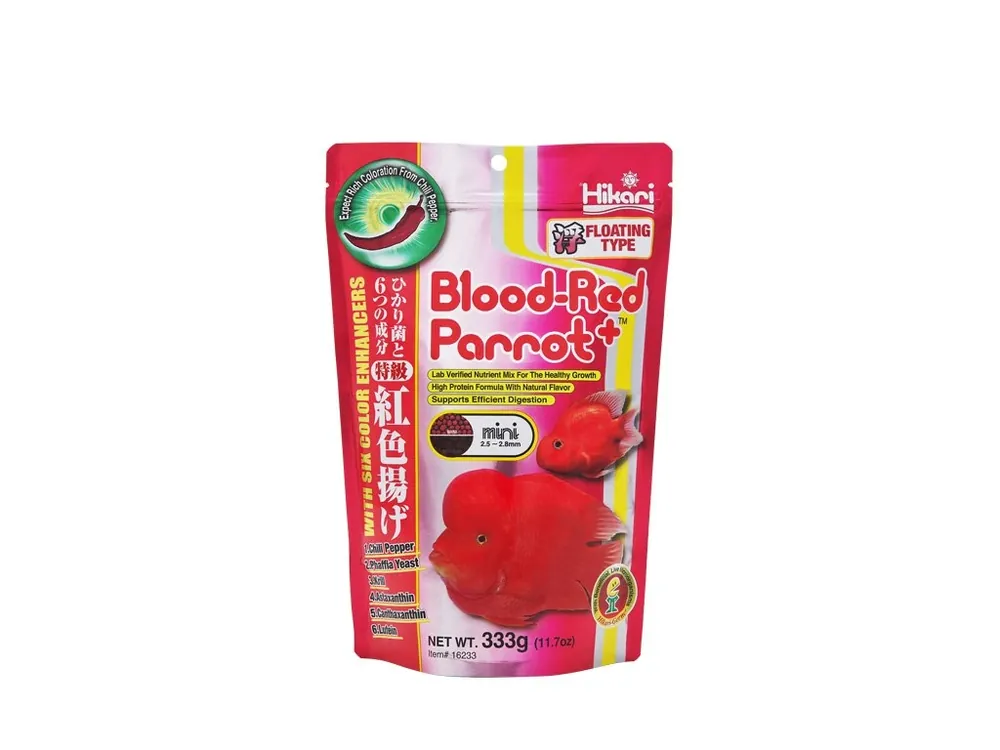 HIKARI BLOOD-RED PARROT PLUS MINI 333G Poslední Šance