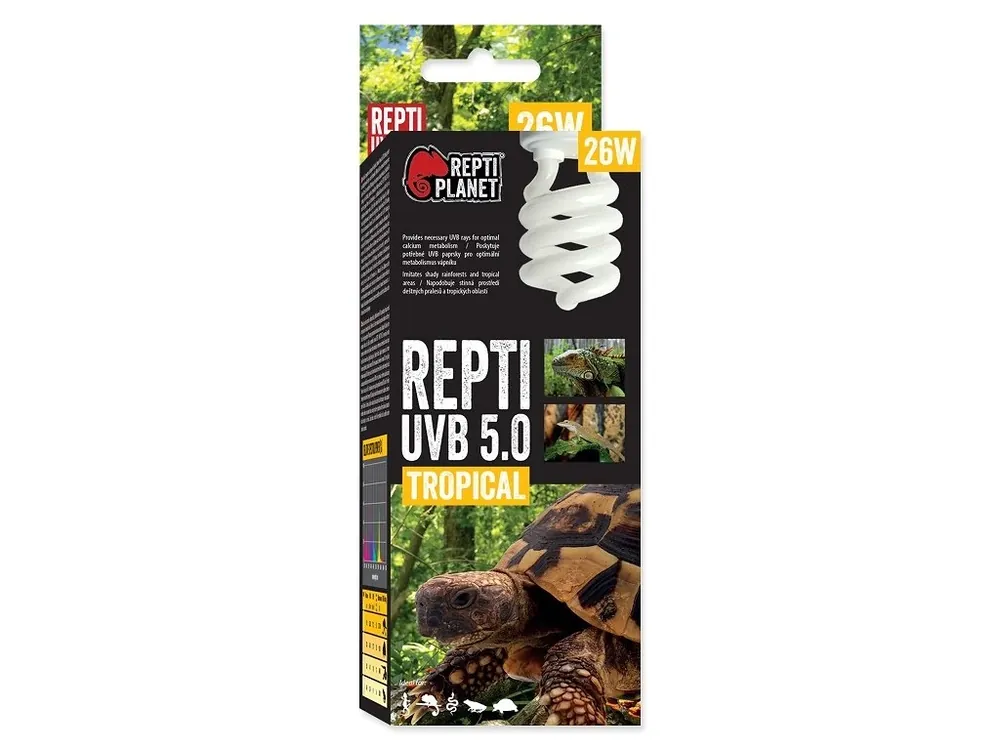 Rychlé Dodání Žárovka REPTI PLANET Repti UVB 5.0 (26W)