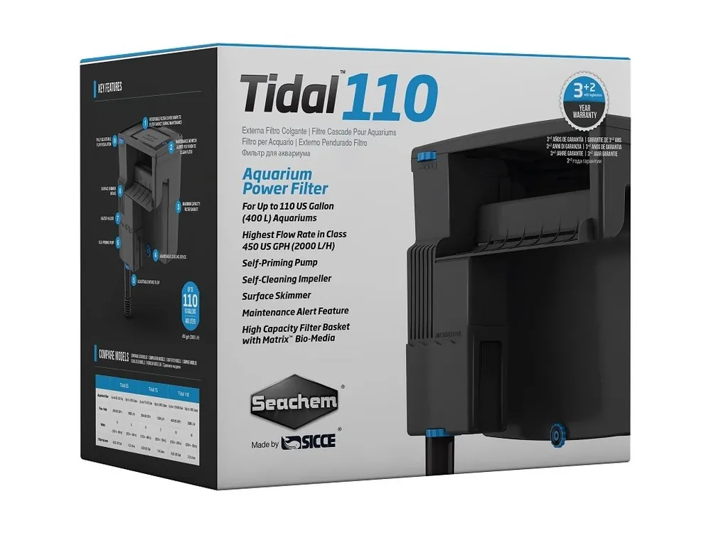Novinka SEACHEM Vnější filtr TIDAL 110, 2000 l/hod