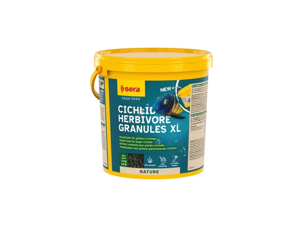 Sezónní Sleva sera Cichlid Herbivore Granules XL 3800 ml