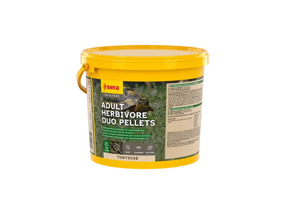 sera Tortoise Adult Herbivore Duo Pellets 3800 ml Originální