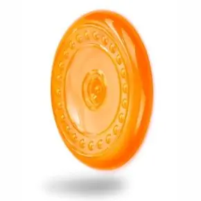 Kup Teď Frisbee - létající talíř - oranžový, odolná (gumová) hračka z termoplastické pryže