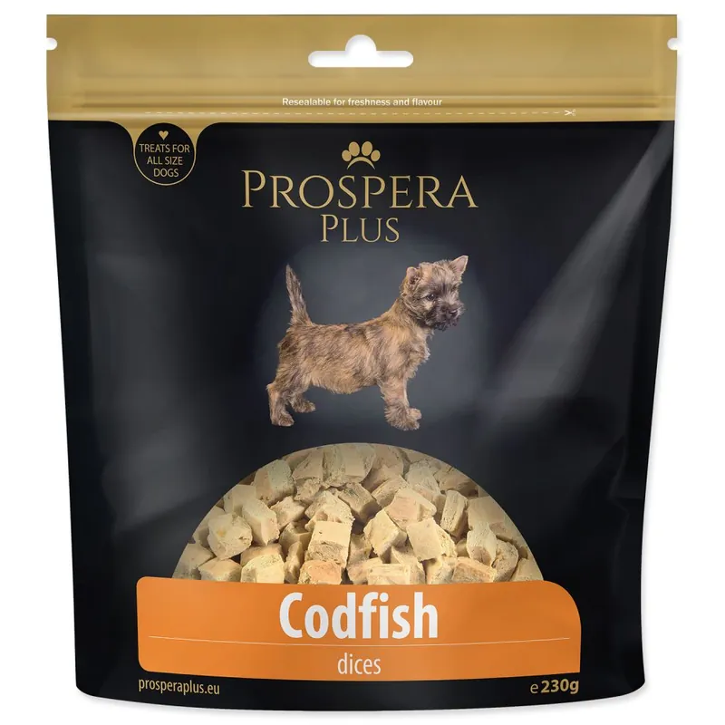 Poslední Šance Pochoutka PROSPERA Plus tresčí kostky (230g)