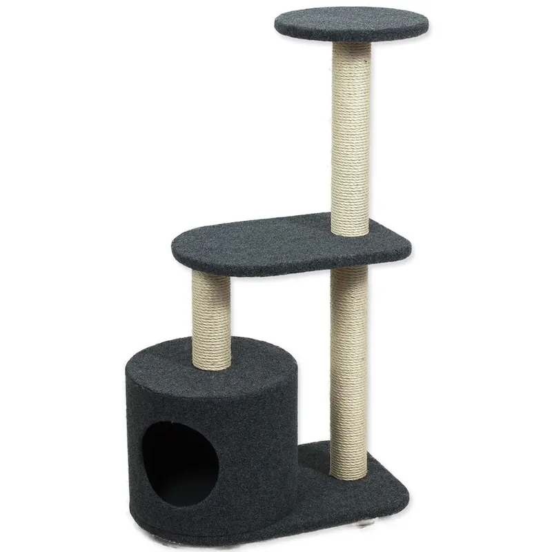 Novinka Odpočívadlo MAGIC CAT Renata koberec šedé 95 cm (1ks)