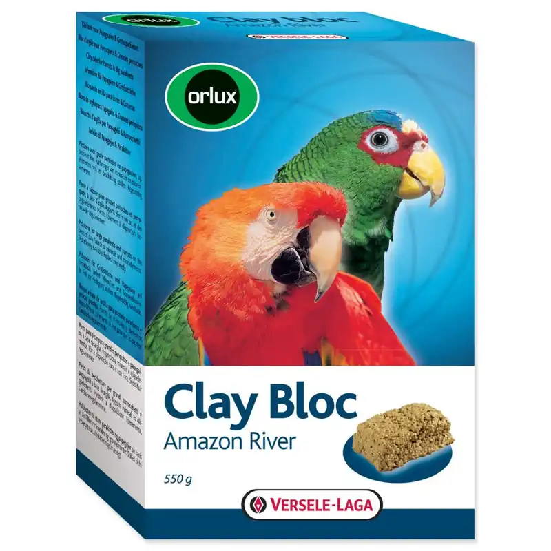 Ihned K Objednání Jílový blok VERSELE-LAGA Clay Bloc Amazon River pro větší papoušky (550g)