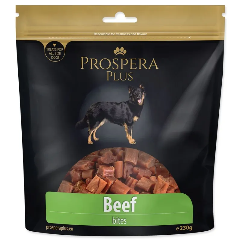 Pochoutka PROSPERA Plus kousky z hovězího masa (230g) Odeslání Ihned