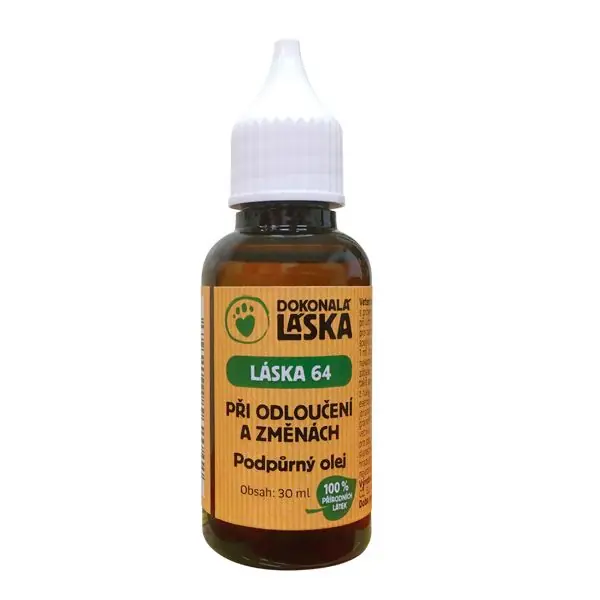 Levný LÁSKA 64 Při separační úzkosti - podpůrný olej - 30 ml