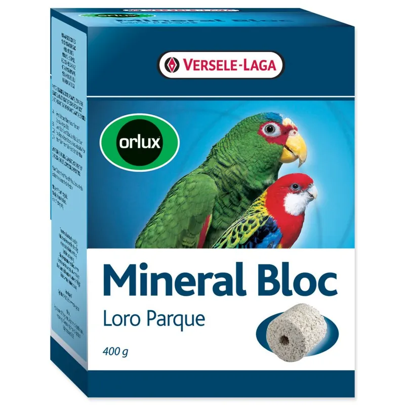 Sezónní Sleva Minerální blok VERSELE-LAGA Loro Parque lisovaný grit s korály velké papoušky (400g)
