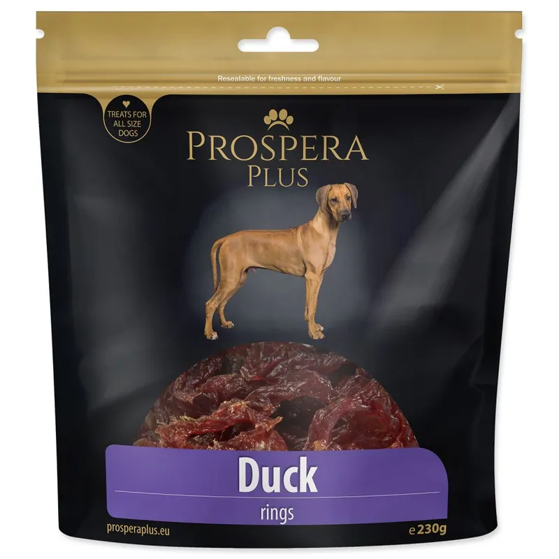 Autentický Pochoutka PROSPERA Plus kachní kroužky (230g)