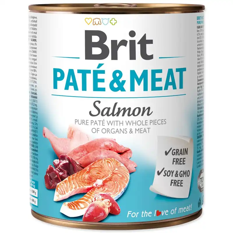 Konzerva BRIT Paté & Meat Salmon (800g) Aktuální