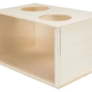 Box na norování pro králíky, 58 x 30 x 38 cm, dřevo/akryl Aktuální