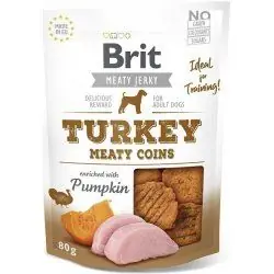 Nejlepší Volba Brit Jerky Turkey Meaty Coins 200g