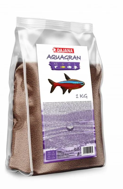 Top Prodej Dajana Aquagran granulované krmivo 1 kg - velikost S