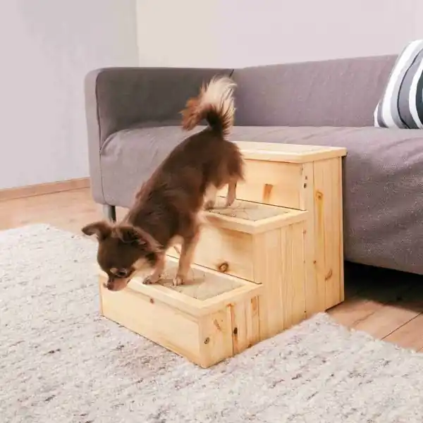 Nejprodávanější Dřevěné schody pro malé psy a kočky, max.50kg 40x38x45cm