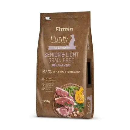 Ověřený Fitmin Purity Senior & Light Lamb Grain Free kompletní krmivo pro psy 12 kg