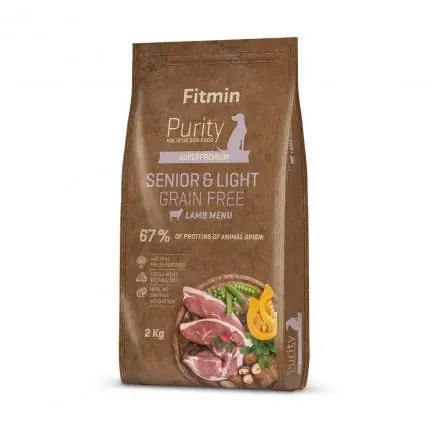Fitmin Purity Senior & Light Lamb Grain Free kompletní krmivo pro psy 2 kg Sezónní Sleva