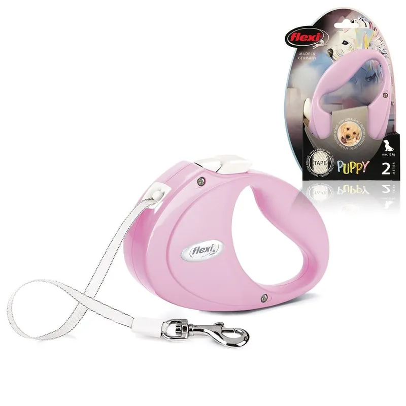 flexi Puppy S pásek, 2m/12kg, růžová Must-Have