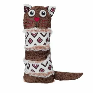 Sleva Hračka kočka polštářek, látka 24 cm, plněný pohankou