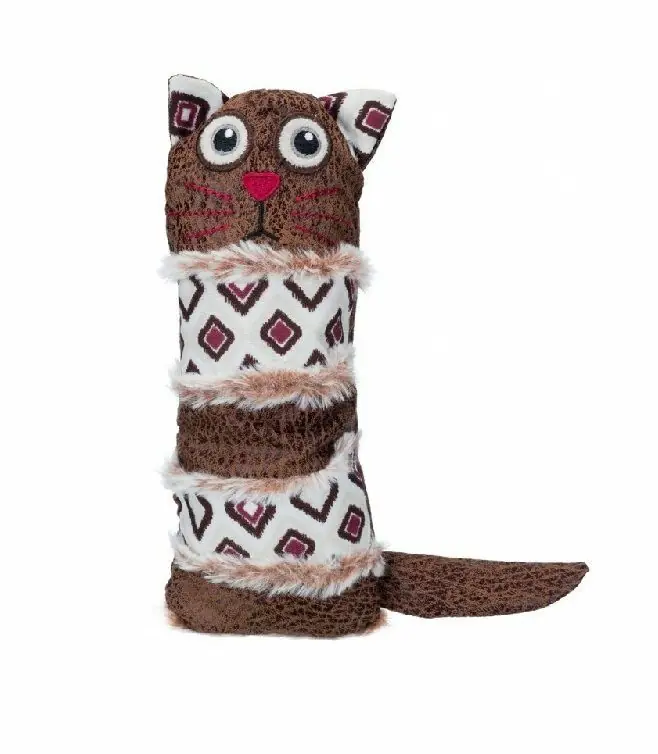 Sleva Hračka kočka polštářek, látka 24 cm, plněný pohankou