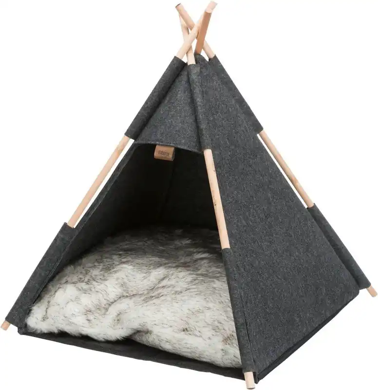 Cenový Hit Jeskyňka TIPI, 55 x 65 x 55 cm, plsť, antracit