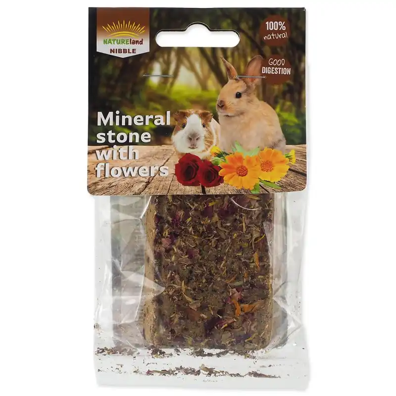 Kámen NATURE LAND Nibble minerální s květy (100g) Tovární Cena