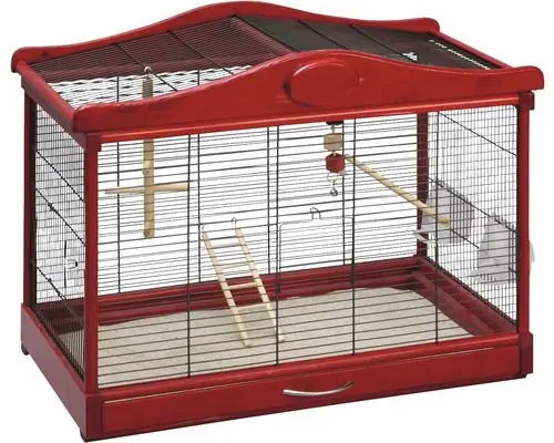 Klec Lena 75 x 43 x 58 výška, barva tmavě červená Akční Nabídka