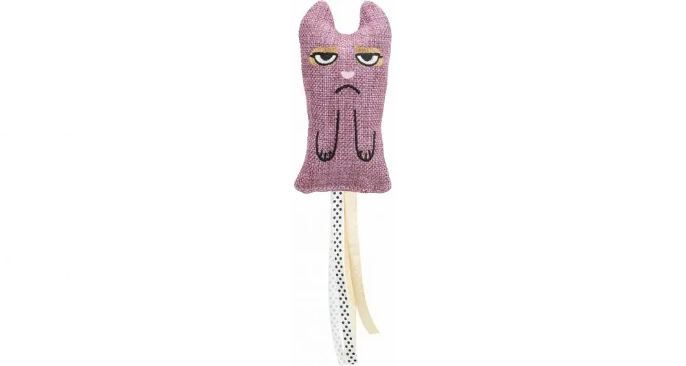 Kočka XXL se střapci 15 cm, catnip, jutová látka Expresní Doručení