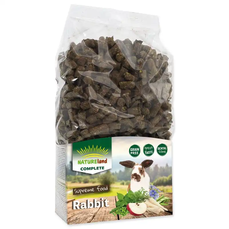 Krmivo NATURE LAND Complete pro králíky a zakrslé králíky MONO (1,7kg) Speciální Cena
