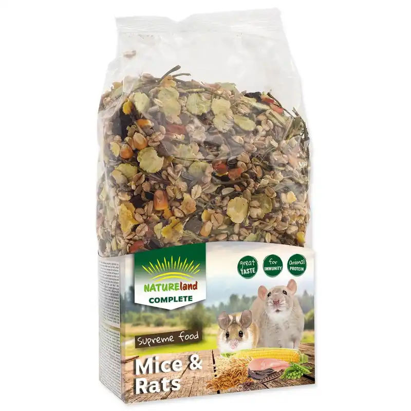 Krmivo NATURE LAND Complete pro myši a potkany (700g) Výhodná Nabídka