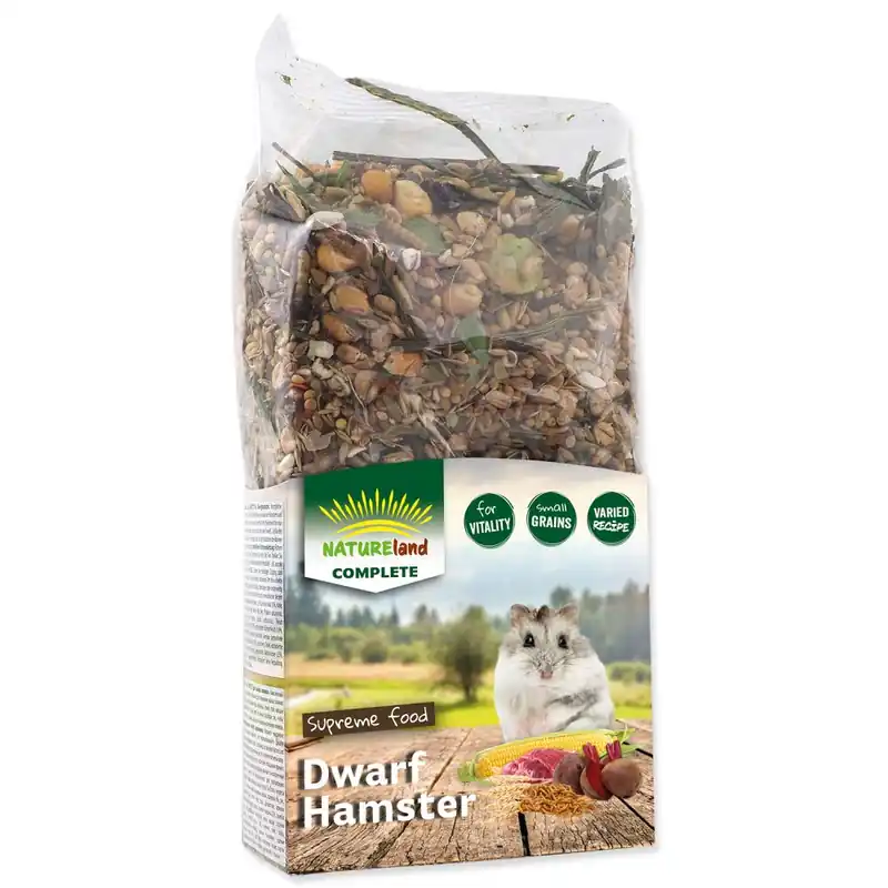 Sezónní Sleva Krmivo NATURE LAND Complete pro zakrslé křečky (300g)