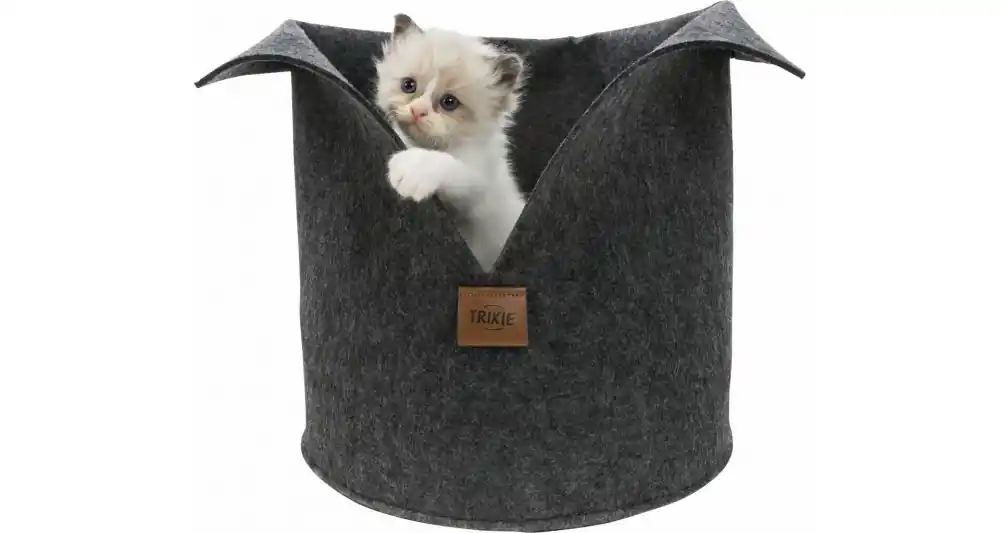 Nejlepší Volba Kulatý plstěný pelech LUISE, ø 30 cm, antracit
