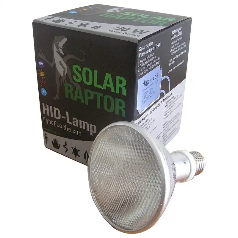 LAMPA UVB 50W HID SPOT SOLAR RAPTOR ECONLUX Přímo Od Výrobce