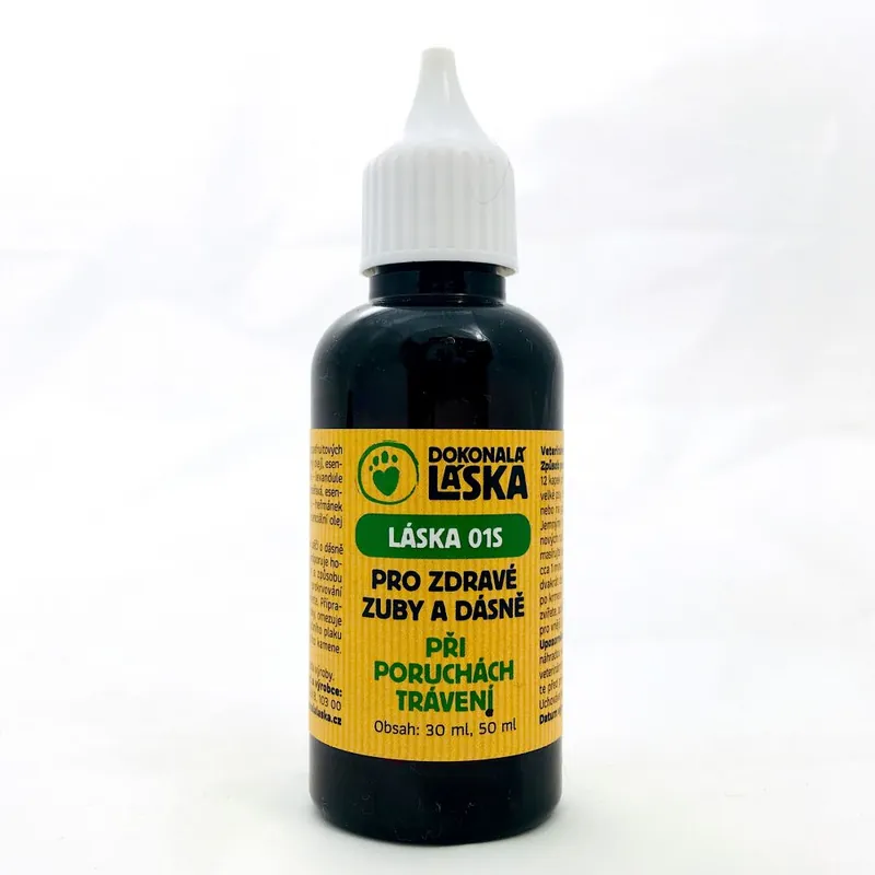 Láska 01S Pro zdravé zuby a dásně - Při poruchách trávení 30 ml Časově Omezené
