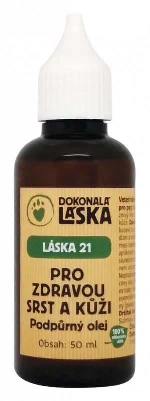 Láska 21 - Podpůrný olej pro zdravou kůži a srst 50 ml Ihned K Objednání