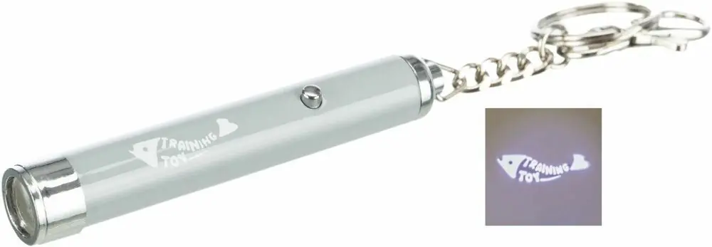 Ověřený LED ukazatel s motivem ryby - laserový paprsek