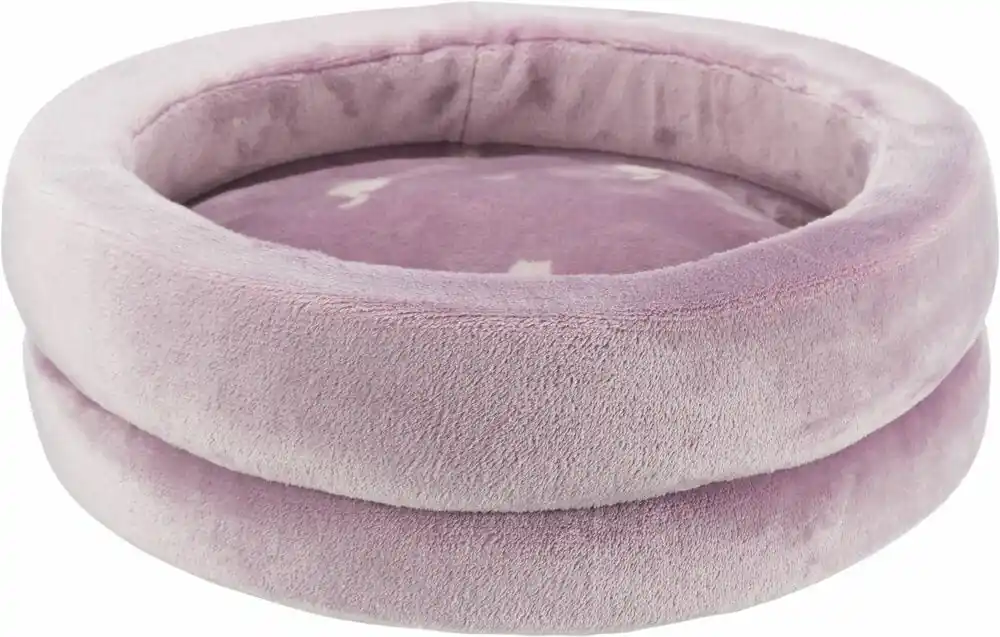 LILLY, kruhový pelech s pevným okrajem a polštářem, ø 45 cm, starorůžová Vrácení Zdarma