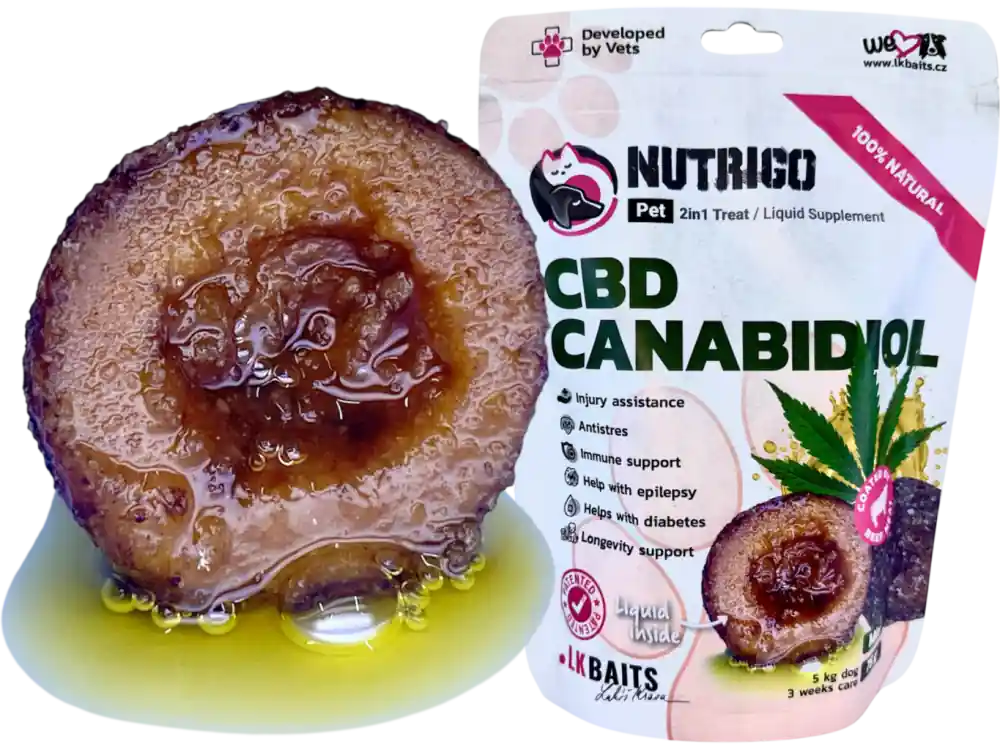 Pouze Dnes LK Baits Pet Nutrigo Dog Supplement CBD CANABIDIOL Mini,75g