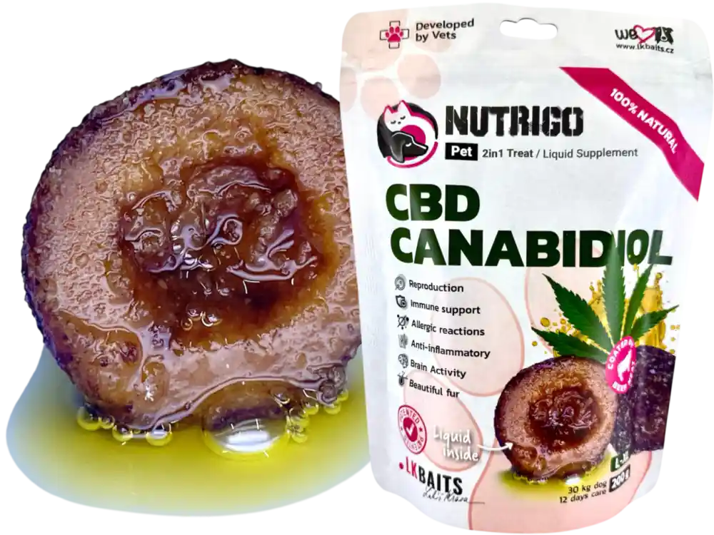 Poslední Šance LK Baits Pet Nutrigo Dog Supplement CBD CANABIDIOL, L-XL, 200g
