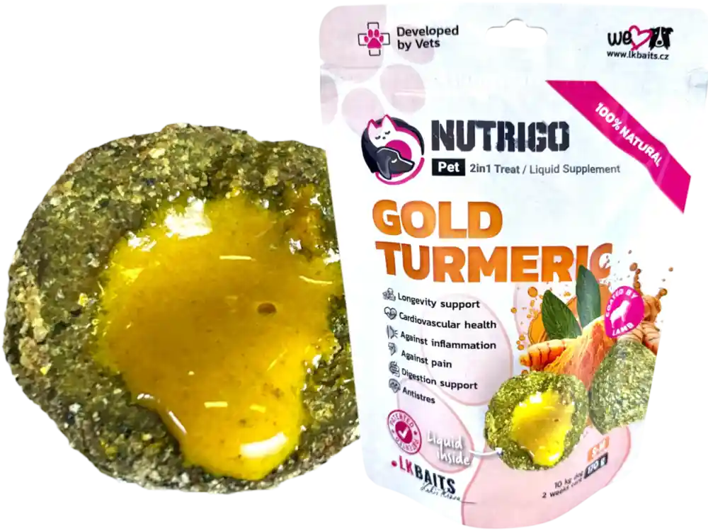 Super Cena LK Baits Pet Nutrigo Dog Supplement Gold Turmeric,S-M, 170g