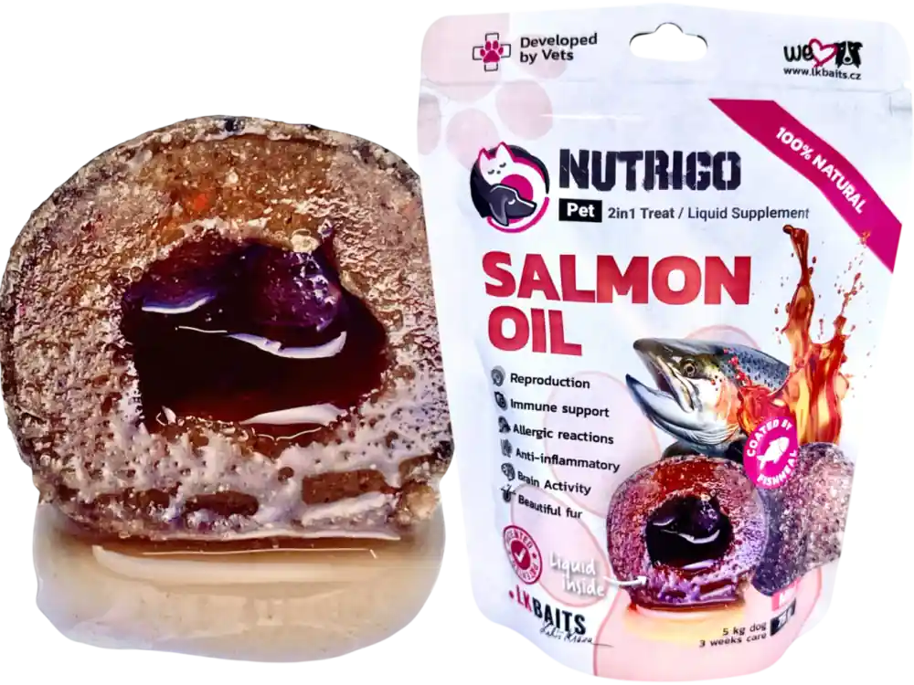 LK Baits Pet Nutrigo Dog Supplement Salmon Oil,Mini,75g Speciální Cena