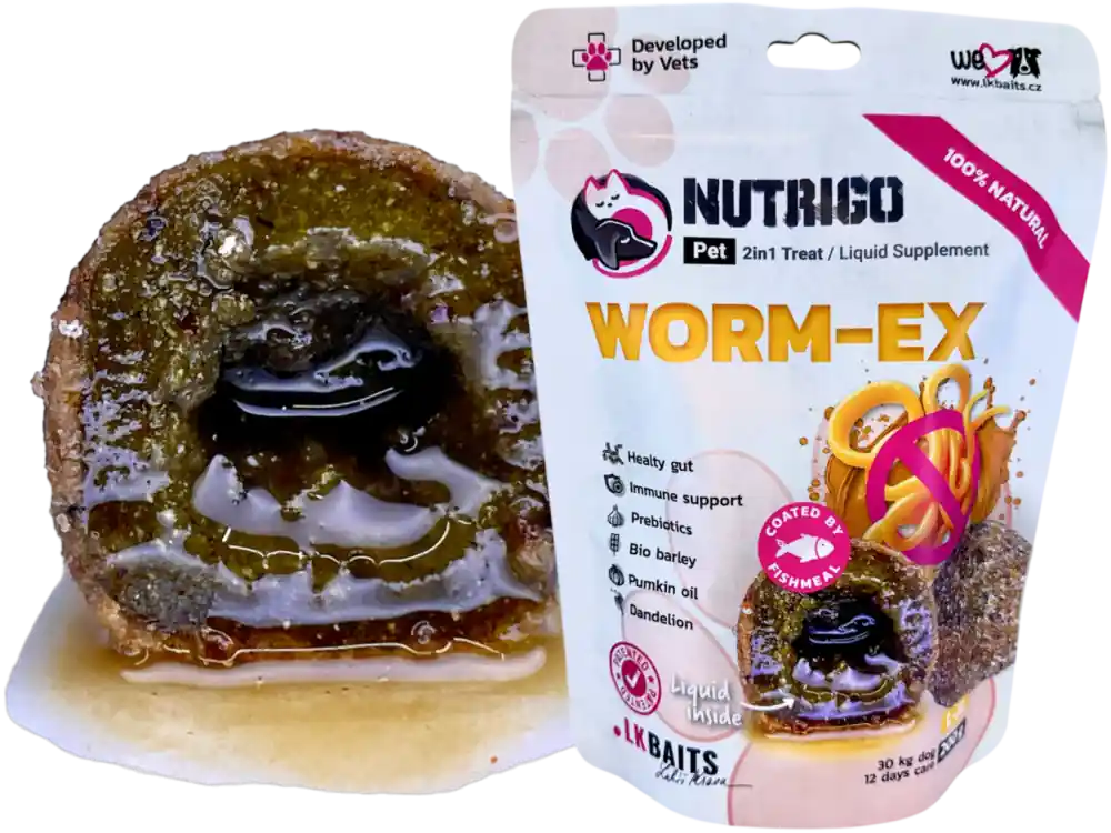 LK Baits Pet Nutrigo Dog Supplement Worm-Ex,L-XL,200g Výprodej