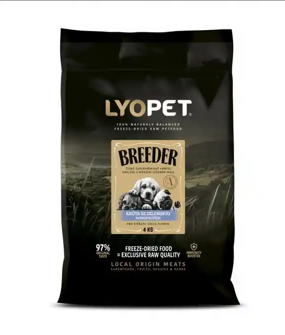 Lyopet Breeder Puppy krůtí se zeleninou Speciální Cena