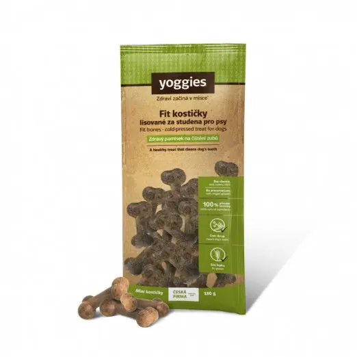 Objednat Nyní MINIFit kostičky Yoggies pro psy 180g lisované za studena Zdravý pamlsek pro čištění zubů