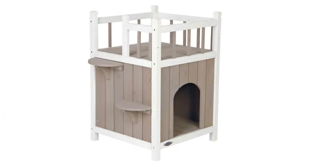 Natura kočičí domek s balkónem 45x65x45cm Cenová Bomba
