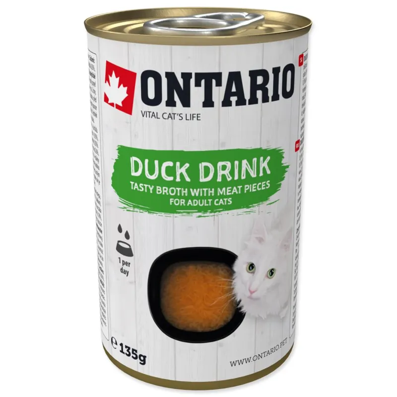 Sleva ONTARIO Cat Drink Duck (135g)