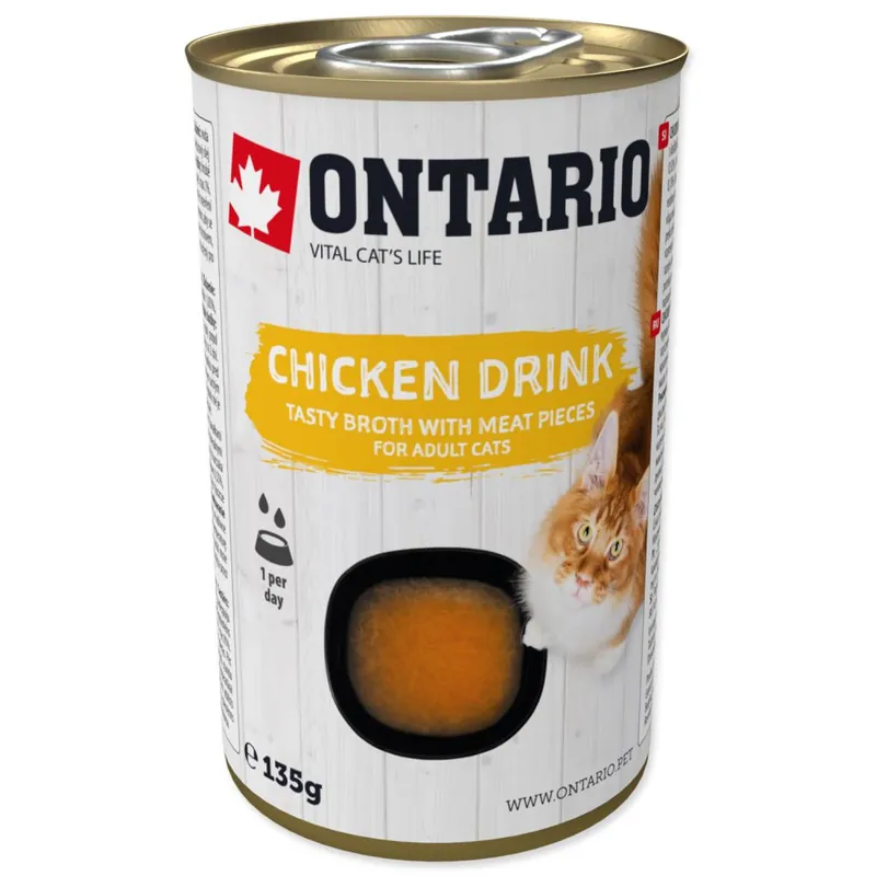 ONTARIO Cat Drink Chicken (135g) Finální Výprodej