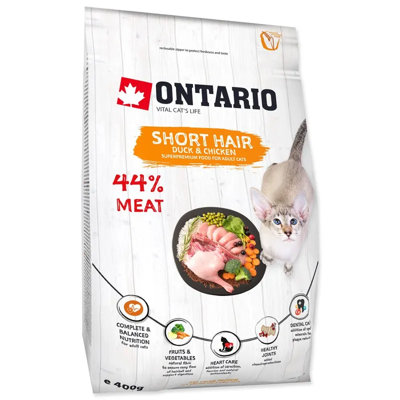 Finální Výprodej ONTARIO Cat Shorthair 6.5kg