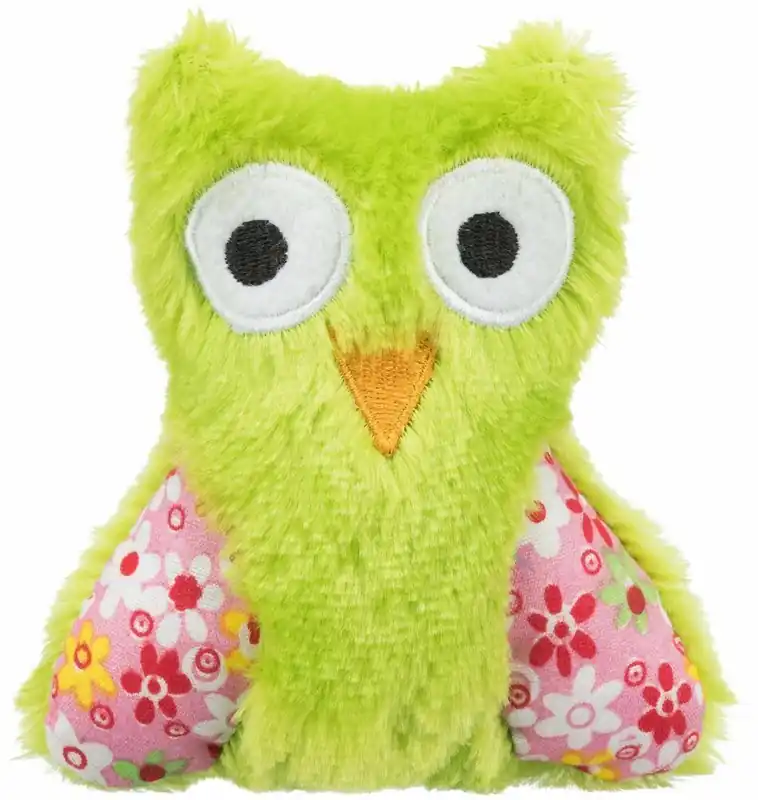 OWL, plyšová sova, hračka pro kočky s katnipem, 11cm Originální